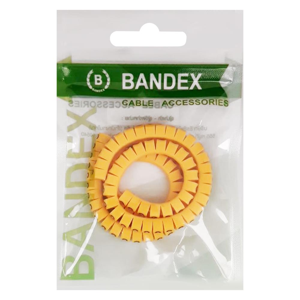 เคเบิ้ลมารคเกอร์ BANDEX BM1-0-100-MT เบอร์ 0 สีเหลือง