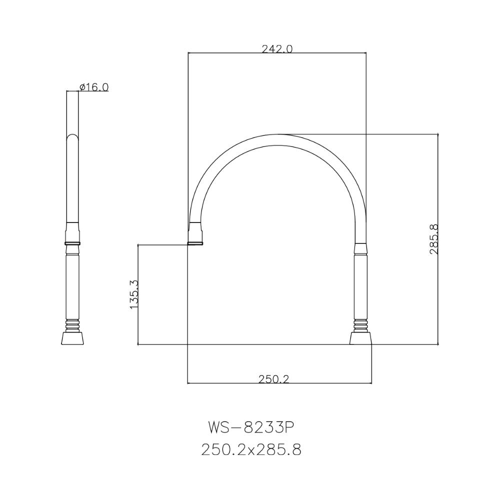 ก๊อกซิงค์เดี่ยว WS WS-8233P สีเงิน