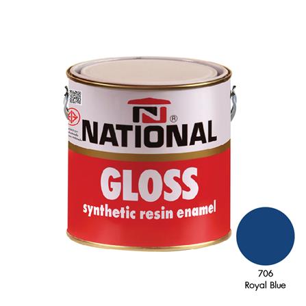 สีน้ำมันเคลือบเงา DELTA NATIONAL 706 สีเงินเข้ม 1 แกลลอน_0