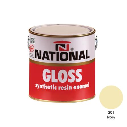 สีเคลือบเงา NATIONAL&nbsp;สีครีมเหลือง 201&nbsp;1 แกลลอน