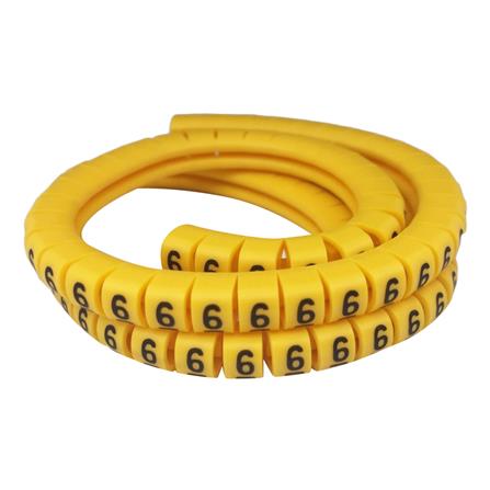 เคเบิ้ลมารคเกอร์ BANDEX BM1-6-100-MT เบอร์ 6 สีเหลือง_0