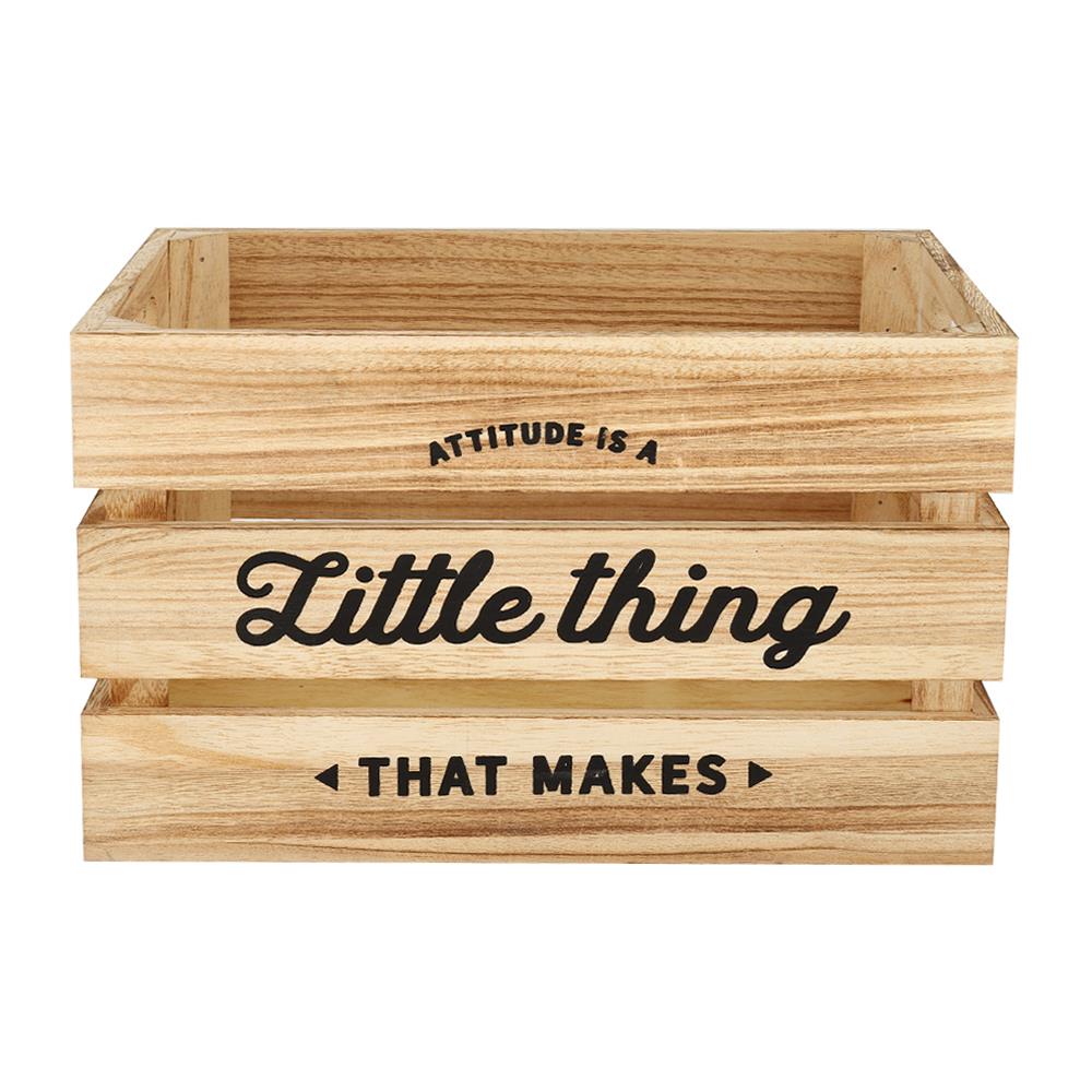 กล่องลังไม้ STACKO LITTLE THING 40x30x22 ซม. สี NATURAL