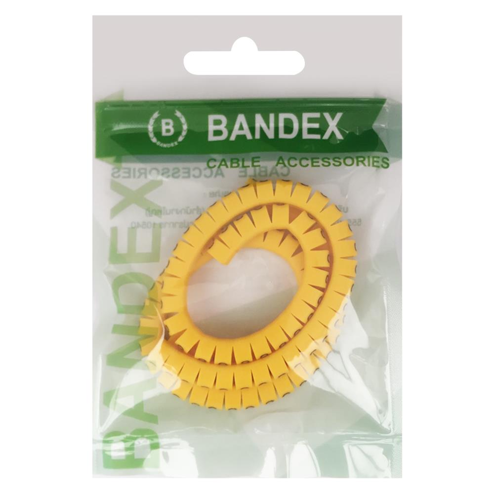 เคเบิ้ลมารคเกอร์ BANDEX BM1-2-100-MT เบอร์ 2 สีเหลือง
