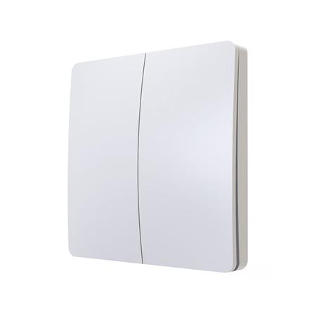 สวิตช์ไร้สาย 2 ช่อง IOT HACO HWS-2P/W IP67 สีขาว_0