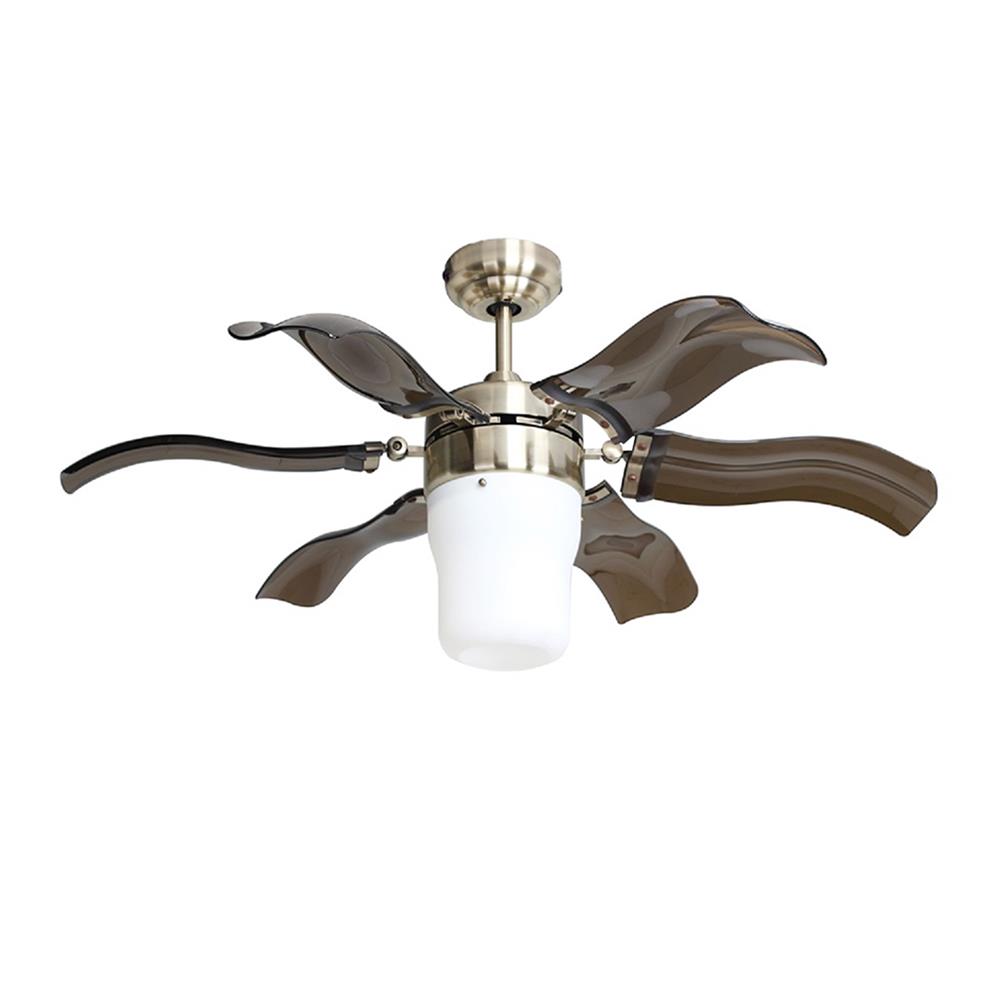 พัดลมโคมไฟ WINFAVOUR SA21 42 นิ้ว สีทองรมดำ 1 หัว