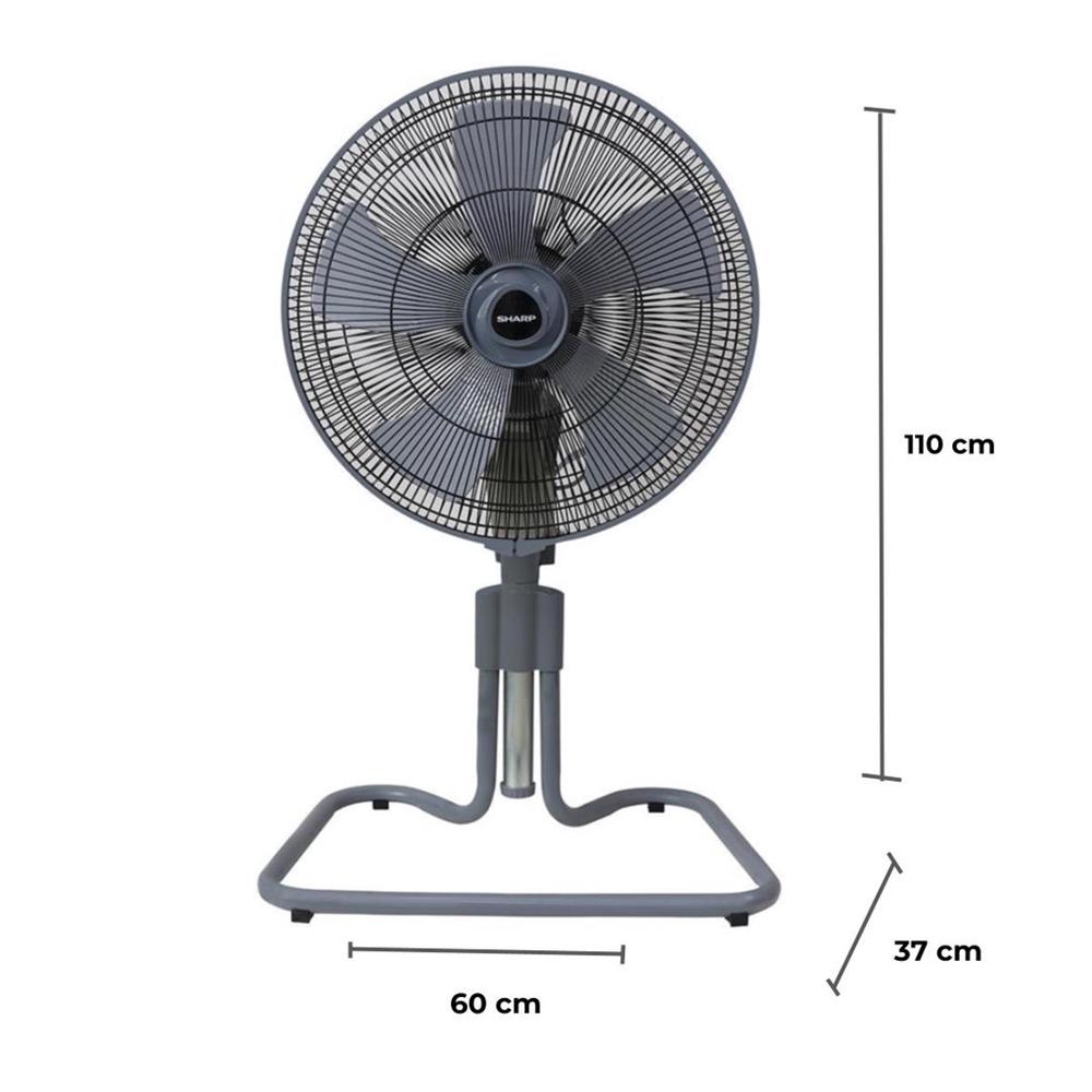พัดลมอุตสาหกรรม 18 นิ้ว SHARP PJC-A18 สีเทา