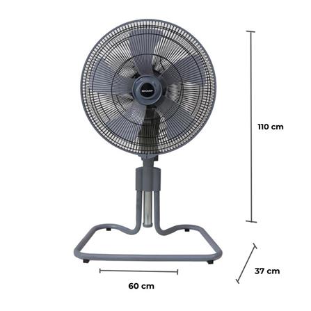 พัดลมอุตสาหกรรม 18 นิ้ว SHARP PJC-A18 สีเทา_5