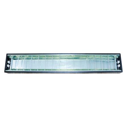 โคมตะแกรงติดลอย RACER LINEAR LOUVER 2x18 วัตต์ สีดำ