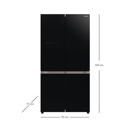 ตู้เย็น MULTI DOOR HITACHI RWB640VF GBK 20.1 คิว กระจกดำ อินเวอร์เตอร์_3
