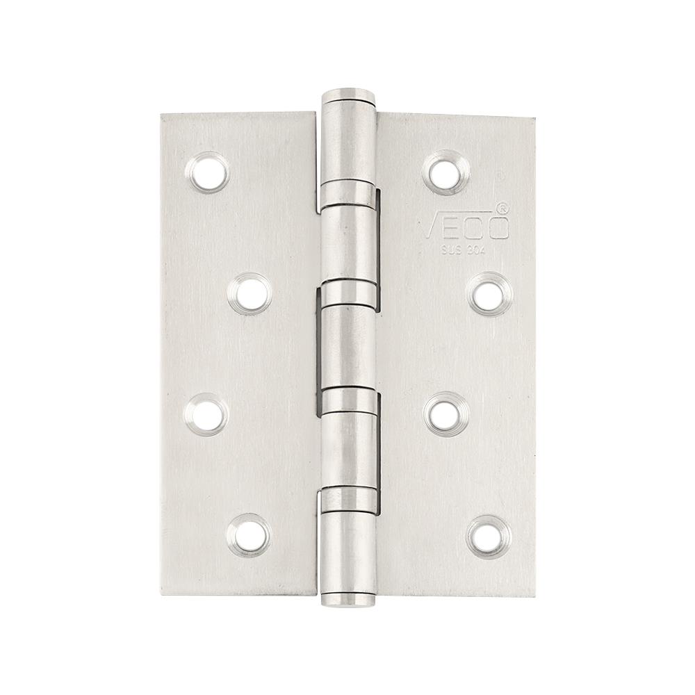 บานพับ 4X3 นิ้ว X 2 มม. VECO 4BB สีสเตนเลส (แพ็ก 3 ชิ้น)