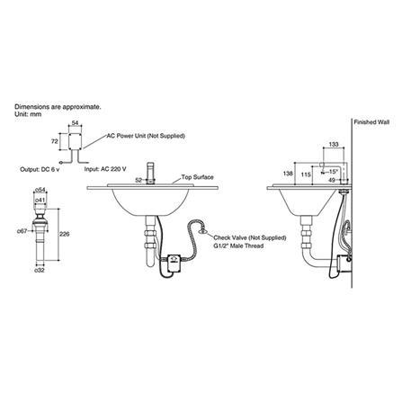 ก๊อกอ่างล้างหน้าอัตโนมัติ KOHLER K-18655X-NW-CP สีโครม_1