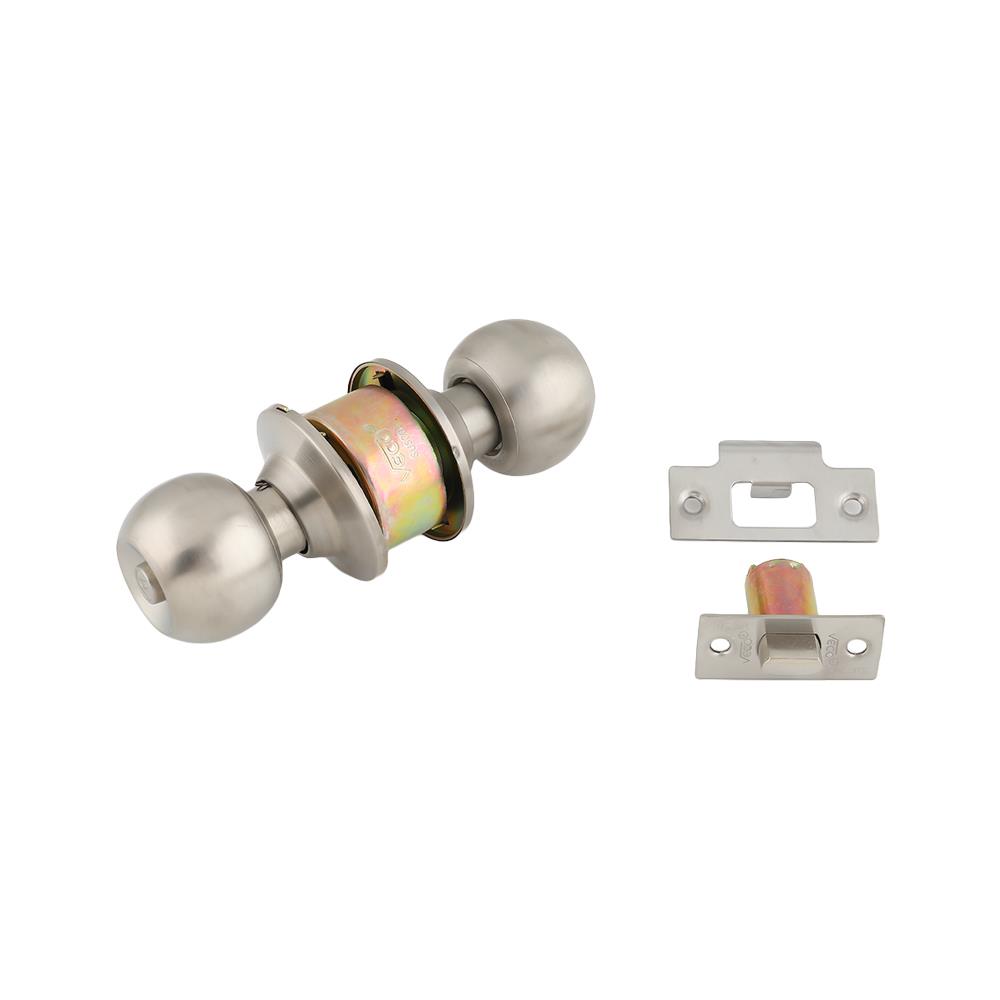 ลูกบิดห้องน้ำ VECO 3871SS-BK หัวกลม สีสเตนเลส