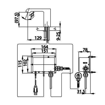 ก๊อกอ่างล้างหน้าอัตโนมัติ COTTO CT4901DC สีโครม_1