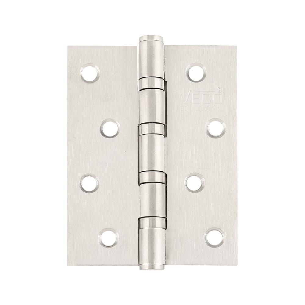 บานพับ 4X3 นิ้ว X 2 มม. VECO 432-11 4BB สีสเตนเลส (แพ็ก 3 ชิ้น)