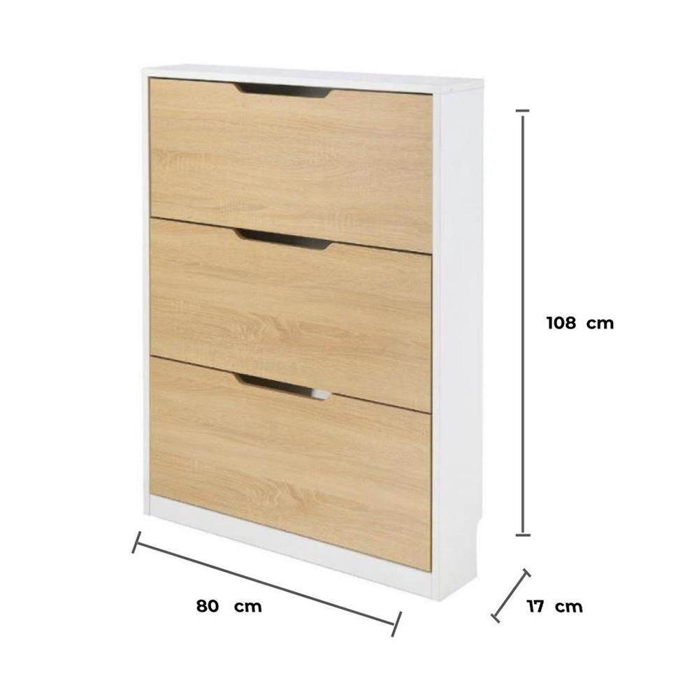 ตู้วางรองเท้า 9-12 คู่FURDINI FLIP สีน้ำตาล