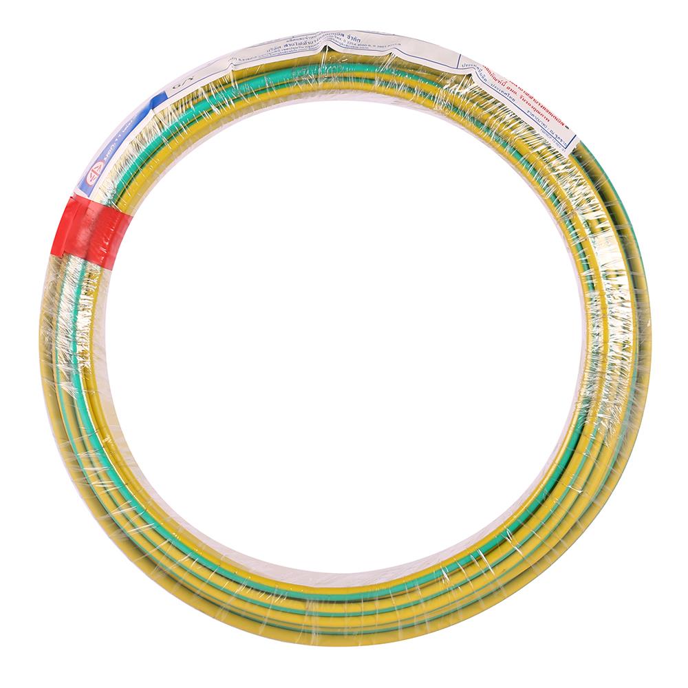 สายไฟ THW IEC01 BCC 1x4 ตร.มม. 30 ม. สีเขียวคาดเหลือง