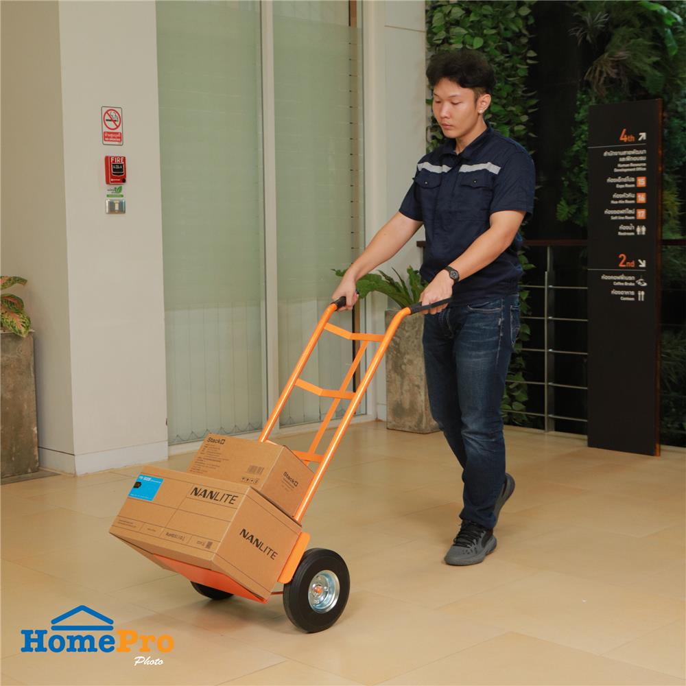 รถเข็นหลังโค้ง เหล็ก MATALL 300 กก. สีส้ม