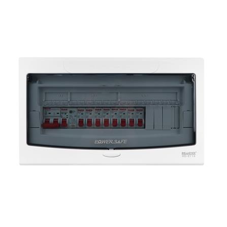 ชุดตู้คอนซูมเมอร์ยูนิต 8 ช่อง 50 แอมป์ พร้อมกันไฟรั่ว/ไฟดูด HACO