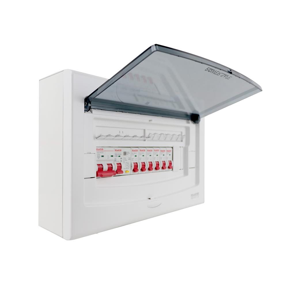 ชุดตู้คอนซูมเมอร์ยูนิต 6 ช่อง 50 แอมป์ พร้อมกันไฟรั่ว/ไฟดูด HACO