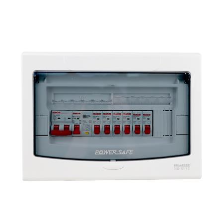 ชุดตู้คอนซูมเมอร์ยูนิต 6 ช่อง 50 แอมป์ พร้อมกันไฟรั่ว/ไฟดูด HACO