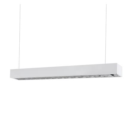 โคมตะแกรงติดลอย RACER LINEAR LOUVER 1x18 วัตต์ สีขาว_1