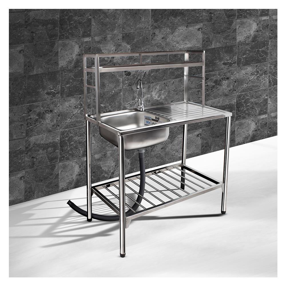 ซิงค์ขาตั้ง 1 หลุม 1 ที่พัก PARNO SW10050 สเตนเลส