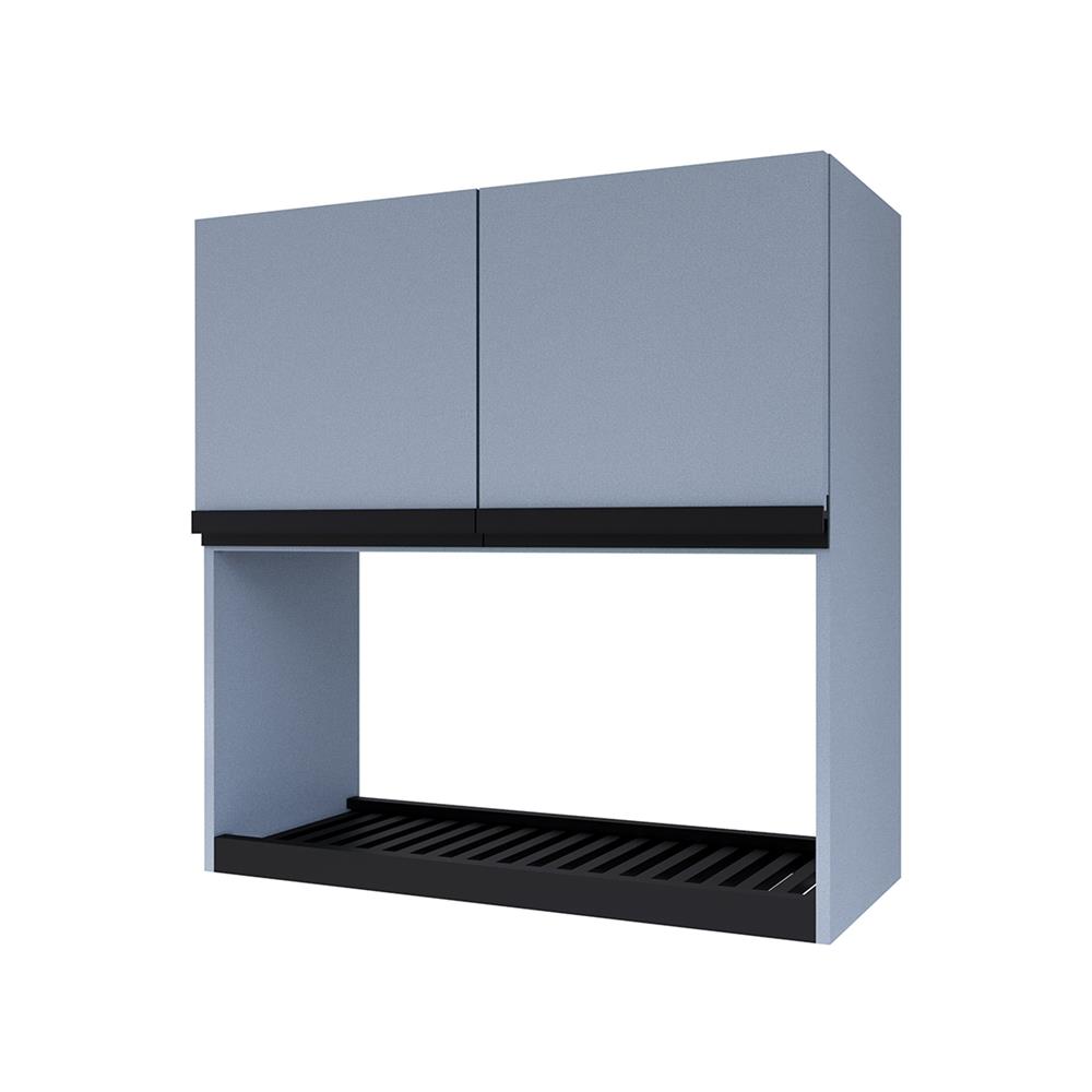 ตู้คว่ำจาน JUPITER STARRY 80x80 ซม. สี GRAY METALLIC