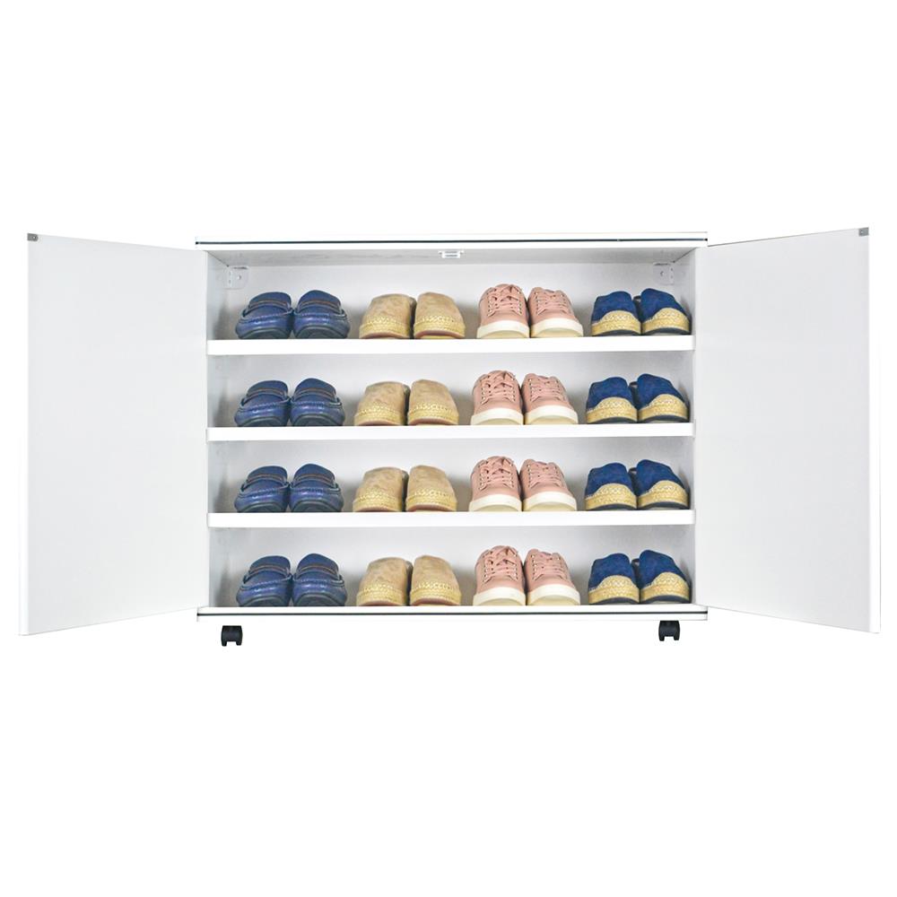 ตู้วางรองเท้า 4 ชั้น KING สีขาว