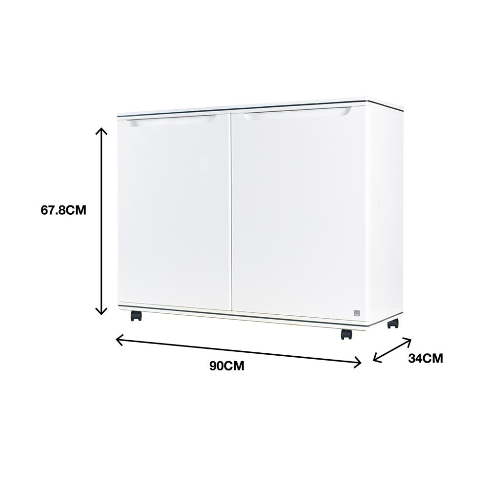 ตู้วางรองเท้า 4 ชั้น KING สีขาว