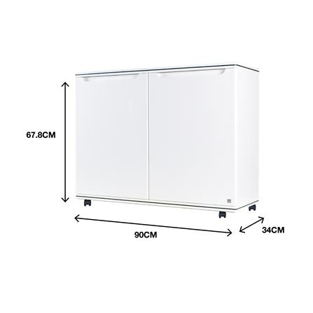 ตู้วางรองเท้า 4 ชั้น KING สีขาว_4