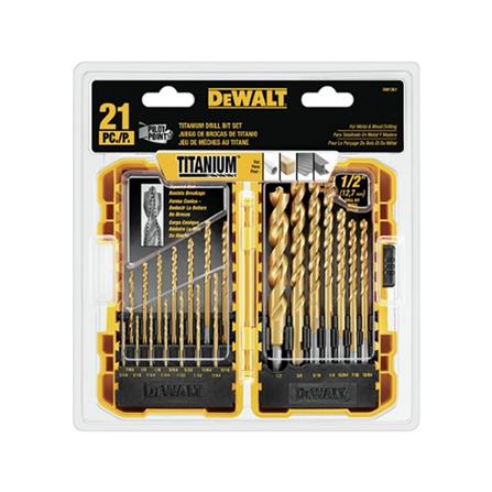 ดอกเจาะเหล็กไทเทเนียม DEWALT DE1361 21 ชิ้น/ชุด_0