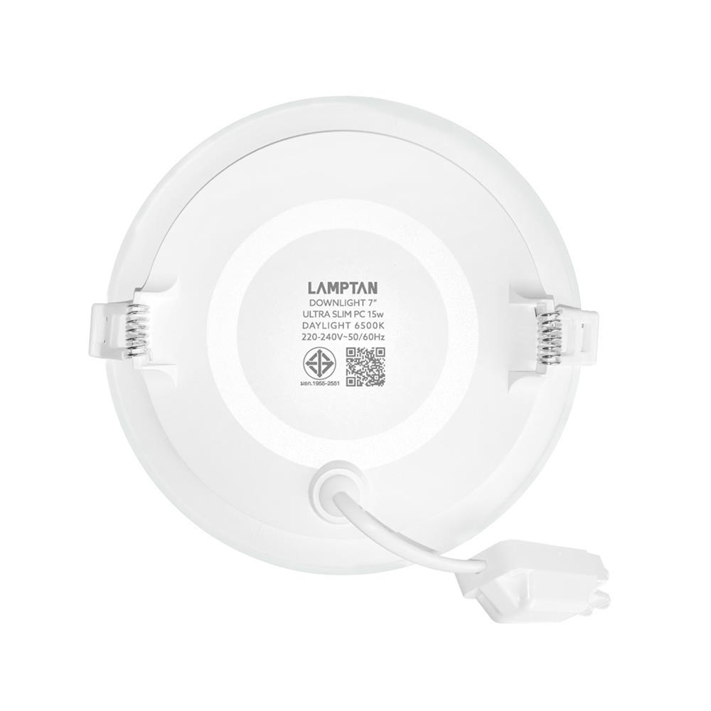 ดาวน์ไลท์ LED LAMPTAN ULTRA SLIM PC 7 นิ้ว 15 วัตต์ DAYLIGHT สีขาว
