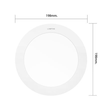 ดาวน์ไลท์ LED LAMPTAN ULTRA SLIM PC 7 นิ้ว 15 วัตต์ DAYLIGHT สีขาว_6