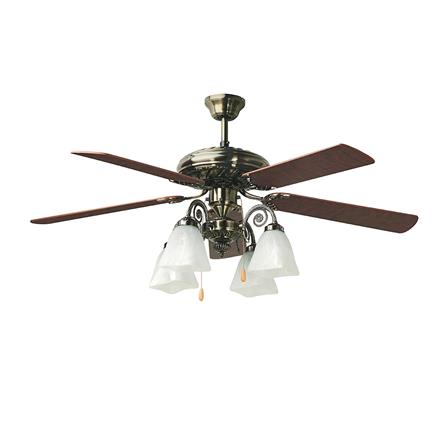 พัดลมโคมไฟ STARLIGHT ML-02-4L-AB 52 นิ้ว สีทองแดงรมดำ 4 หัว_0