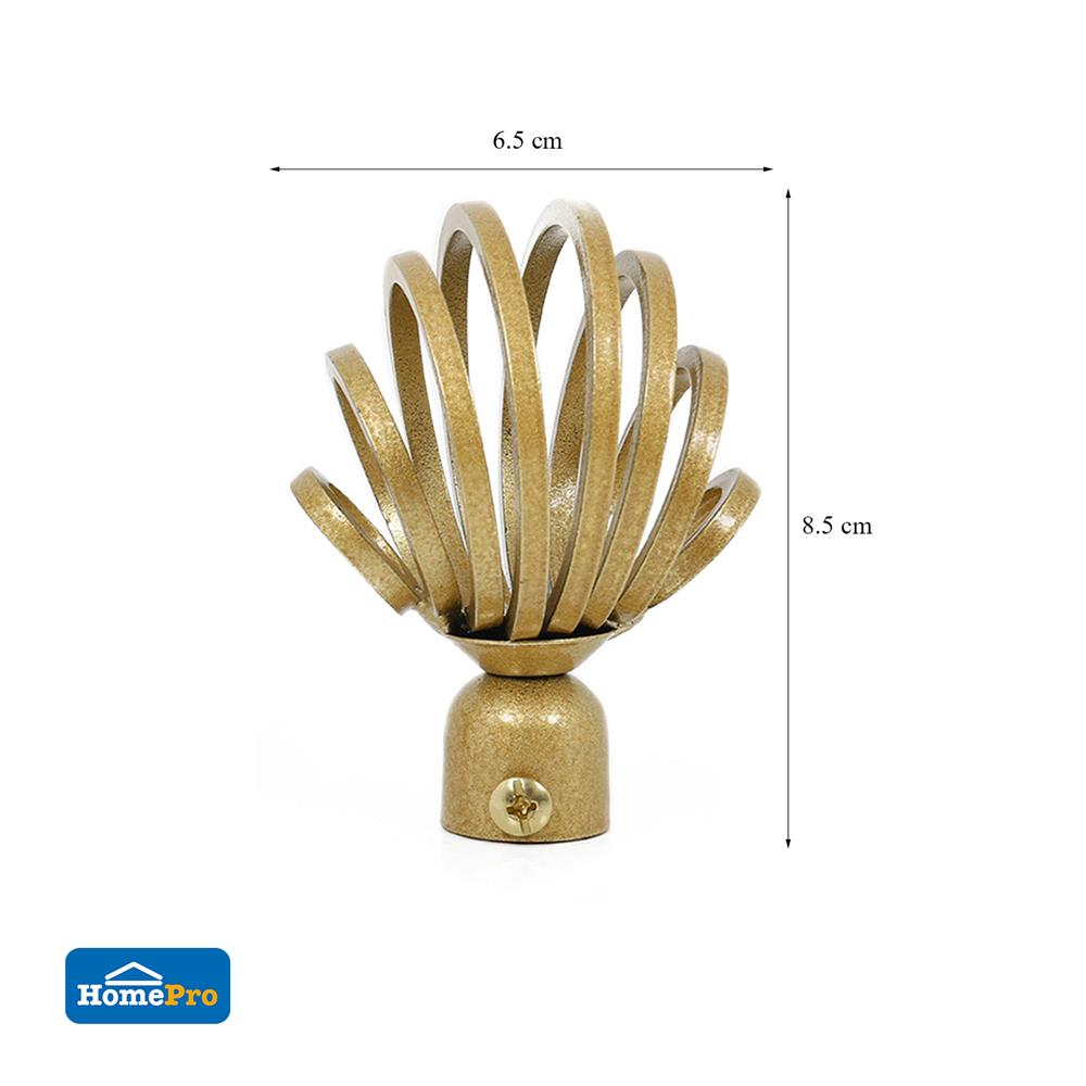 หัว-ท้ายรางม่าน HOME LIVING STYLE CHER 19 มม. สีทอง