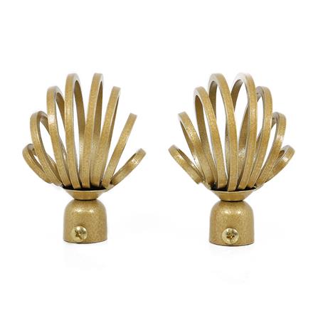 หัว-ท้ายรางม่าน HOME LIVING STYLE CHER 19 มม. สีทอง_1