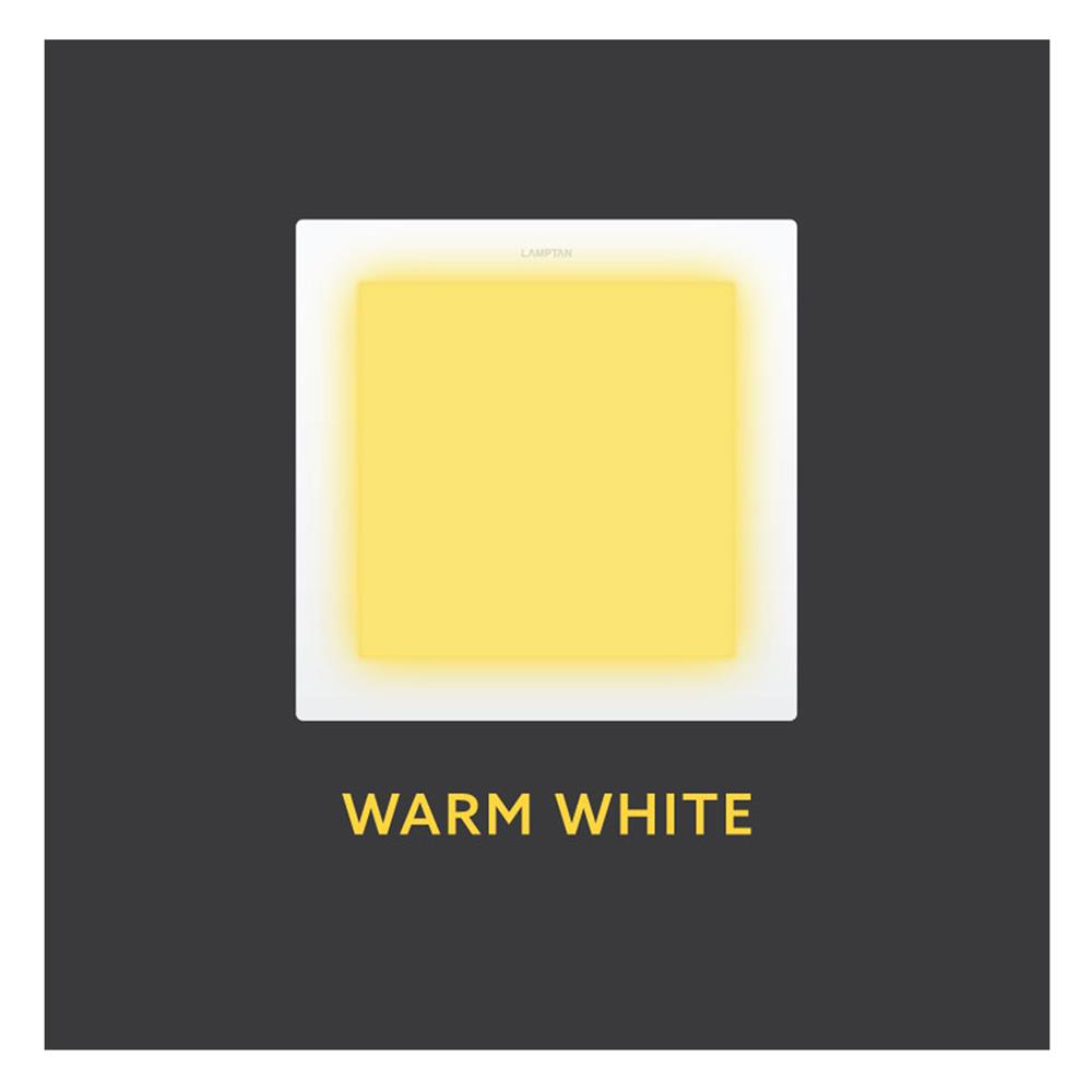 ดาวน์ไลท์ LED LAMPTAN ULTRA SLIM PC 6 นิ้ว 12 วัตต์ WARM WHITE สีขาว