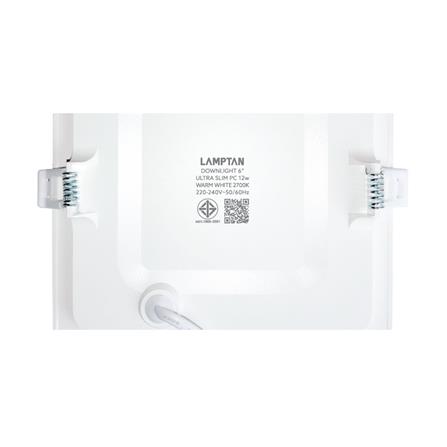 ดาวน์ไลท์ LED LAMPTAN ULTRA SLIM PC 6 นิ้ว 12 วัตต์ WARM WHITE สีขาว_7