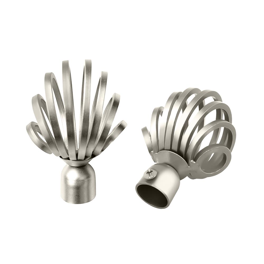 หัว-ท้ายรางม่าน HOME LIVING STYLE CHER 19 มม. สีเงิน