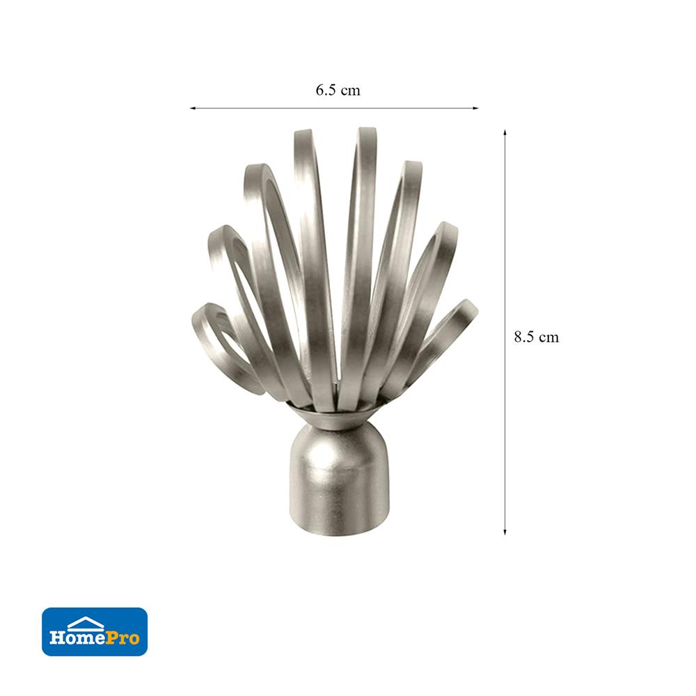 หัว-ท้ายรางม่าน HOME LIVING STYLE CHER 19 มม. สีเงิน