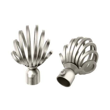 หัว-ท้ายรางม่าน HOME LIVING STYLE CHER 19 มม. สีเงิน