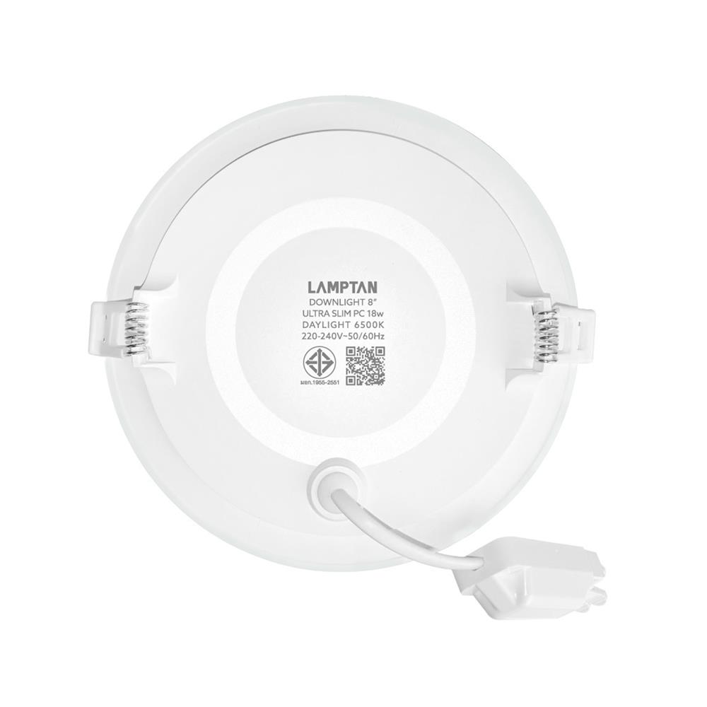 ดาวน์ไลท์ LED LAMPTAN ULTRA SLIM PC 8 นิ้ว 18 วัตต์ DAYLIGHT สีขาว