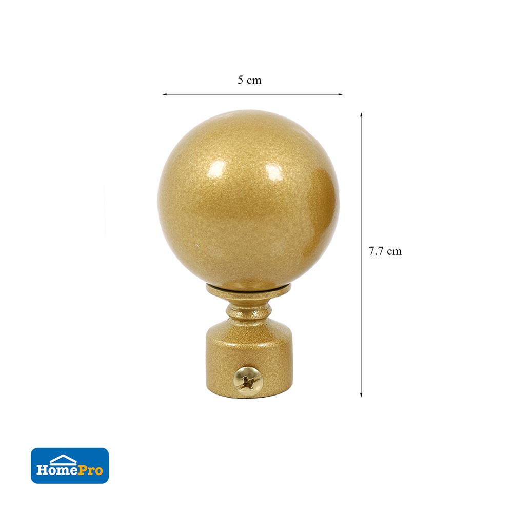 หัว-ท้ายรางม่าน HOME LIVING STYLE NIC 19 มม. สีทอง