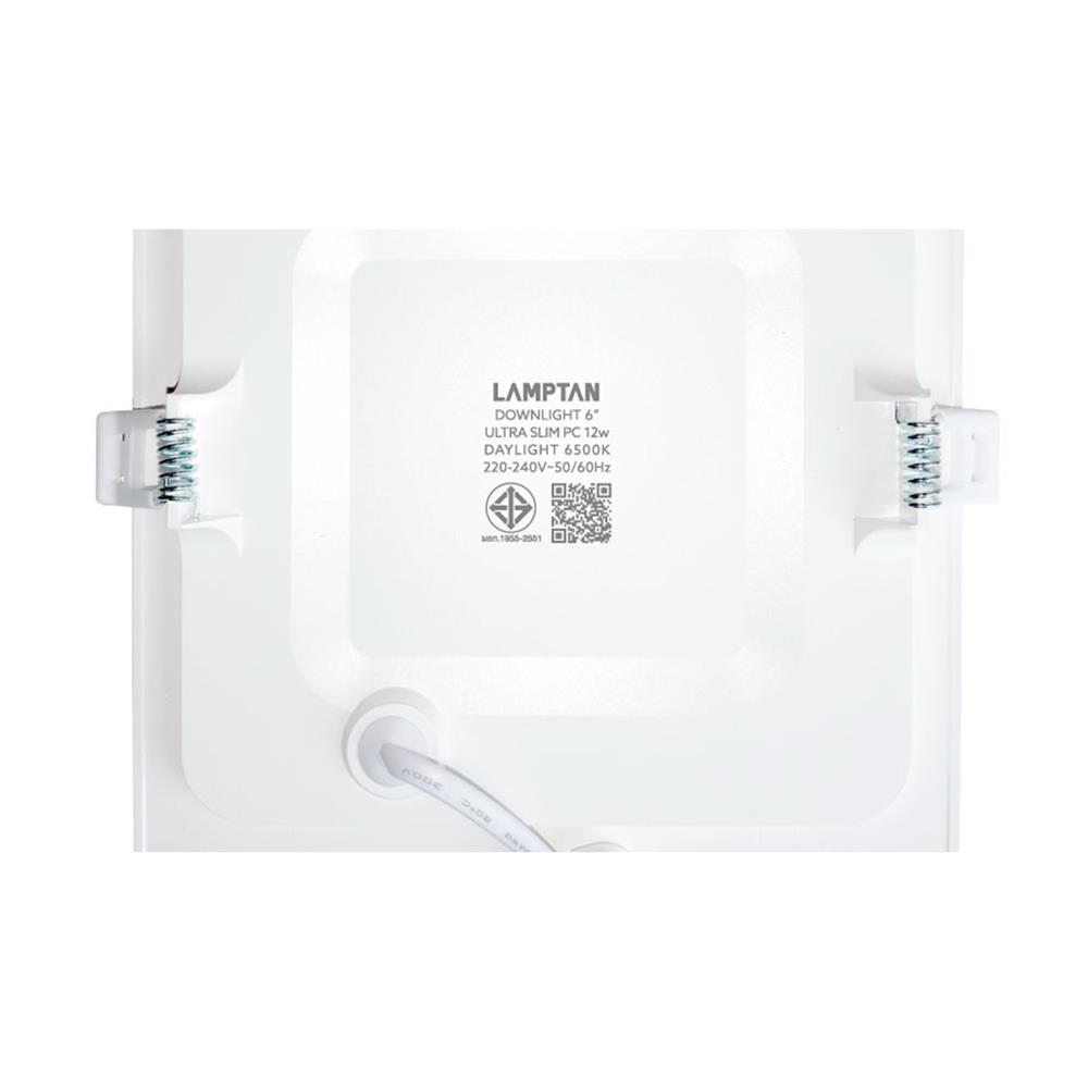 ดาวน์ไลท์ LED LAMPTAN ULTRA SLIM PC 6 นิ้ว 12 วัตต์ DAYLIGHT สีขาว