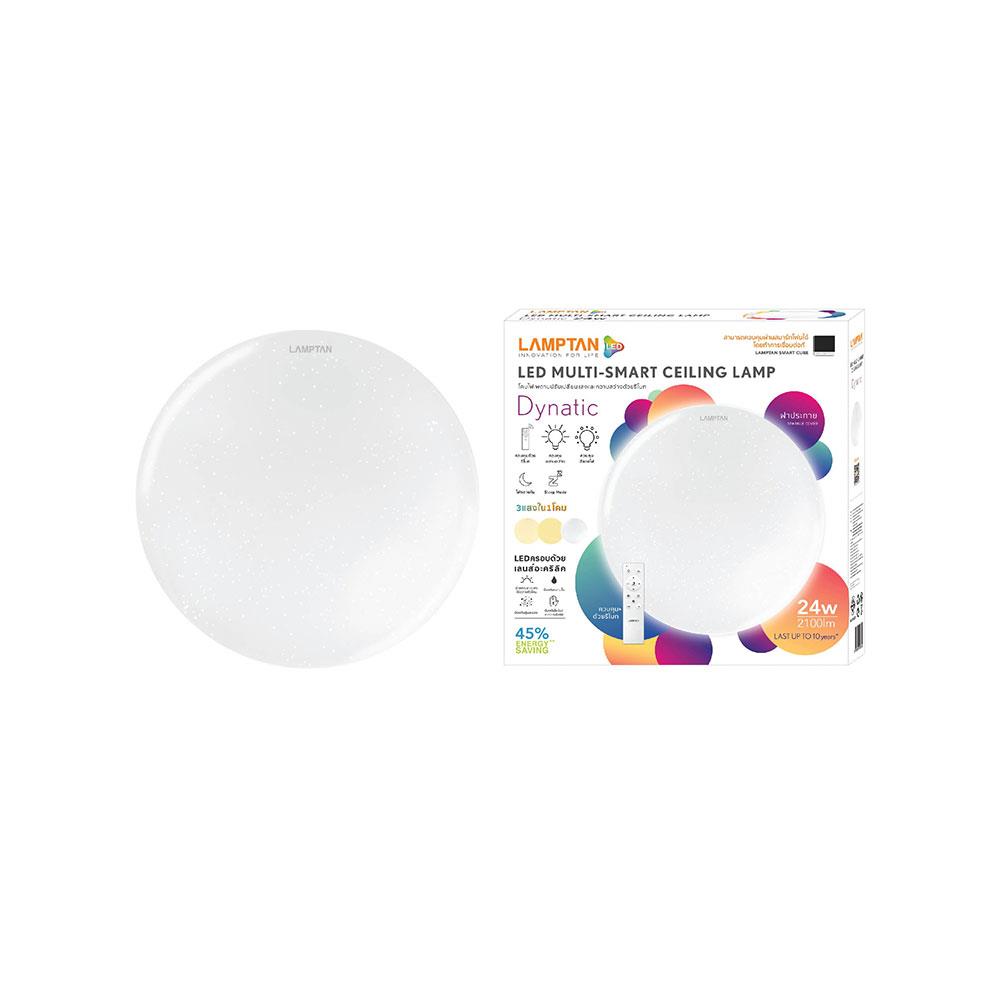 ไฟเพดาน LED LAMPTAN DYNATIC 16 นิ้ว 24 วัตต์ DAYLIGHT/COOL WHITE/WARM WHITE สีขาว