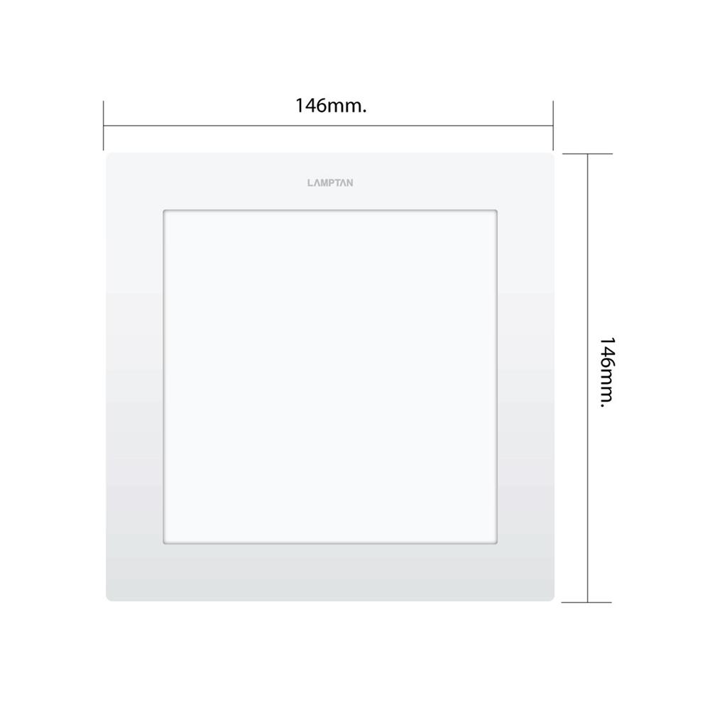 ดาวน์ไลท์ LED LAMPTAN ULTRA SLIM PC 5 นิ้ว 9 วัตต์ WARM WHITE สีขาว