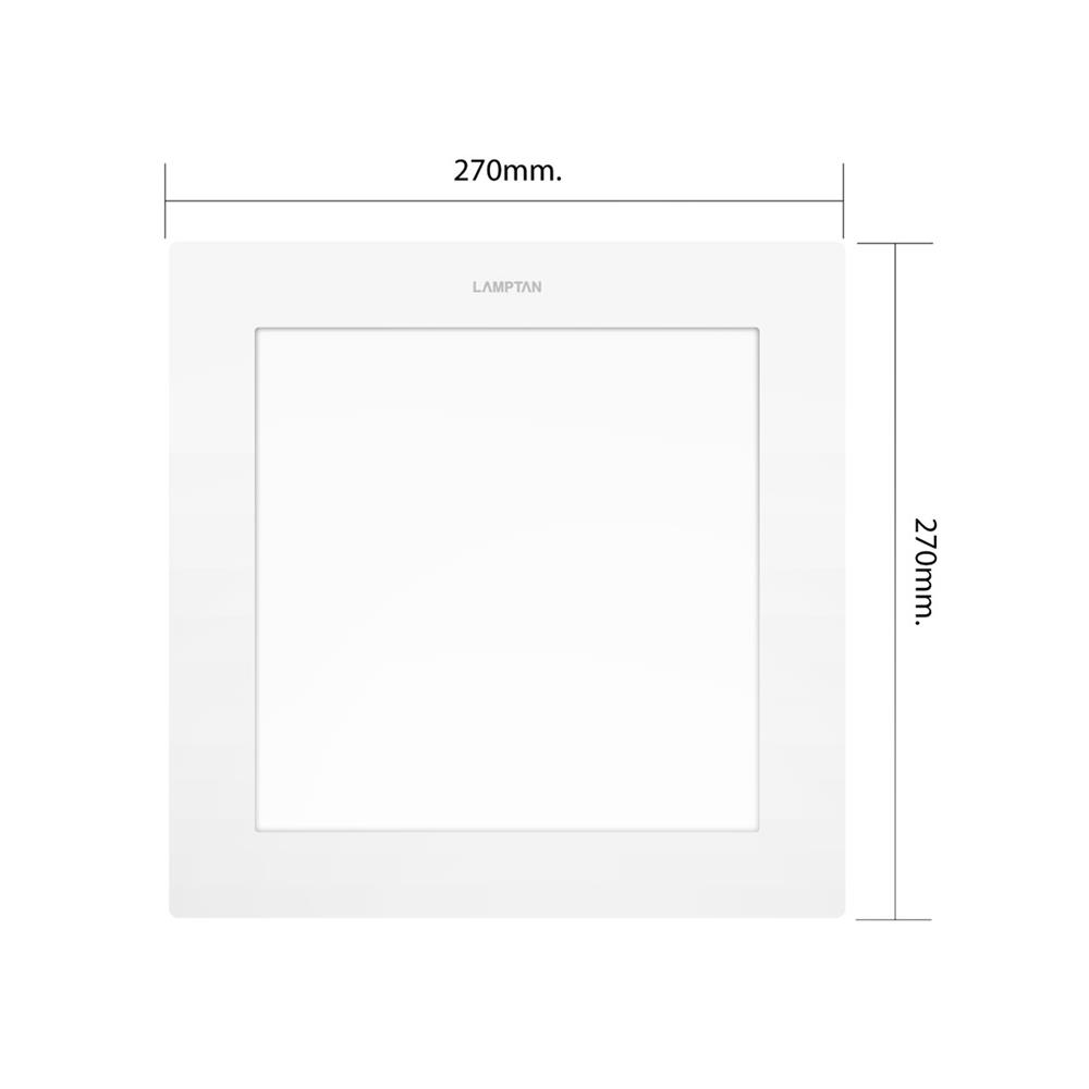 ดาวน์ไลท์ LED LAMPTAN ULTRA SLIM PC 10 นิ้ว 24 วัตต์ DAYLIGHT สีขาว