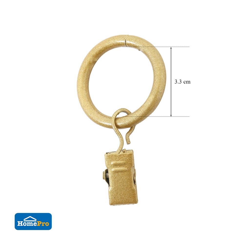 ห่วงคล้องรางเหล็ก HOME LIVING STYLE WD 33 มม. สีทอง