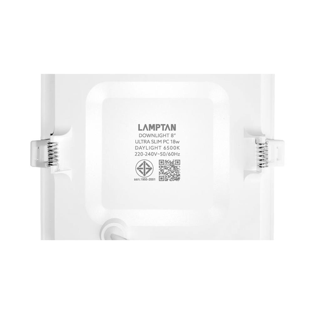 ดาวน์ไลท์ LED LAMPTAN ULTRA SLIM PC 8 นิ้ว 18 วัตต์ DAYLIGHT สีขาว