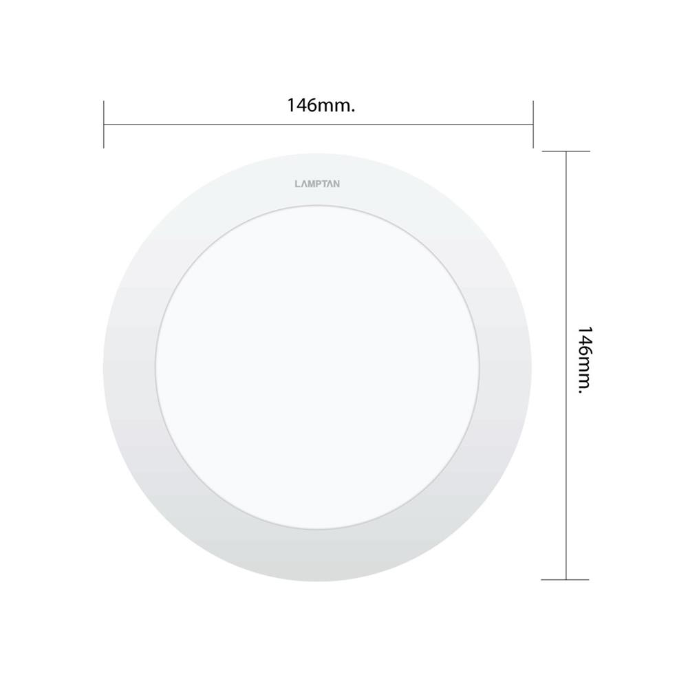 ดาวน์ไลท์ LED LAMPTAN ULTRA SLIM PC 5 นิ้ว 9 วัตต์ DAYLIGHT สีขาว